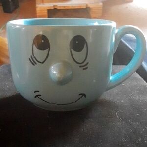 Smiley Face Blue Mug